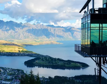 Queenstown vue de haut Queenstown vue de haut