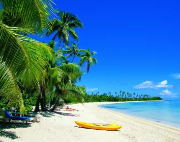 Plage Fidji Sable tourismes Cocotiers