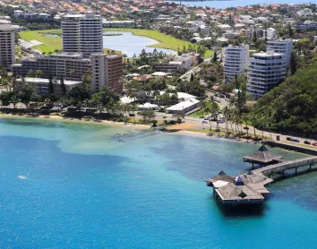 Vue sur l'Anse Vata Nouméa Habitation Anse Vata Paysage