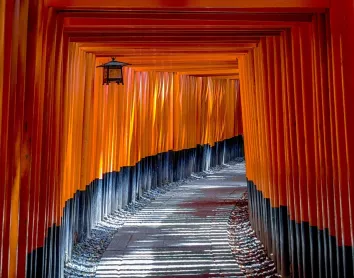Japon Couloir Chemin fushimi inari shrine Kyoto