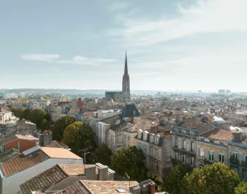 Bordeaux Vue sur la ville Ciel Habitations Bâtiments