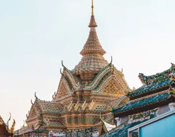 Temple de Bangkok Temple Bangkok Toiture Art Tradition